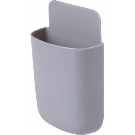 Multifunktionale Aufbewahrungstasche für Fernbedienungen, robuste und elegante Wandhalterung für Handys, grau, für Wohn- und Schlafzimmer. (1/5)