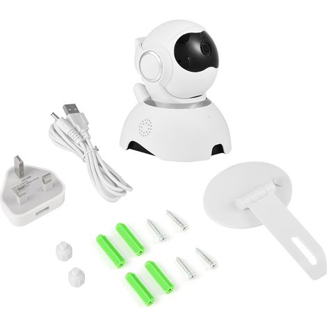 Caméra de Sécurité IP WiFi 1080P avec Vision Nocturne, Audio Bidirectionnel et Service Cloud, Prise UK (1/5)