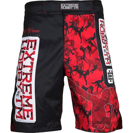 Short de lutte RED Warrior pour homme, taille 3XL, noir