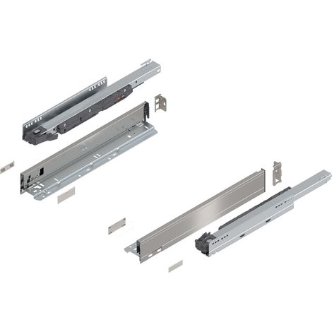 Blum Legrabox pure H N Schubladenschienen Set 1 Paar, 40kg 450mm Tip On Vollauszug, inox (1/5)