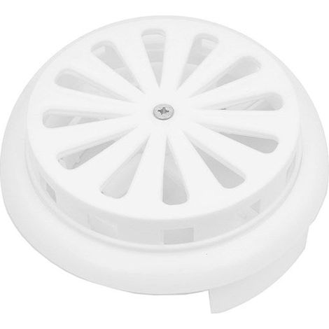 Griglia di ventilazione rotonda regolabile universale XL bianca 90-160 mm