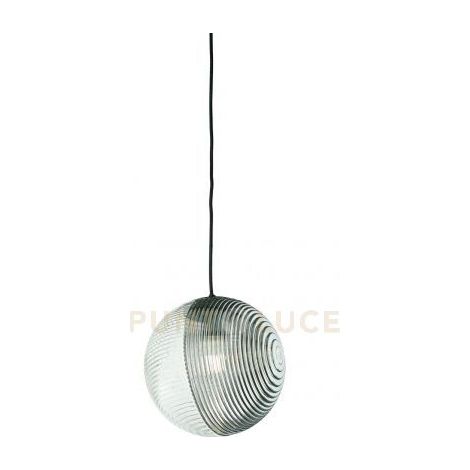 SOSPENSIONE VETRO BELLA 2 FUME' D.24CM H.26CM 1 LUCE ATTACCO E27