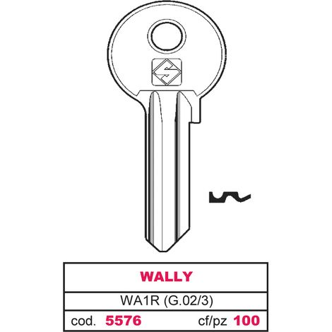 Silca CHIAVE ASC WA1R (G.VAC 3) WALLY 100.00 pz