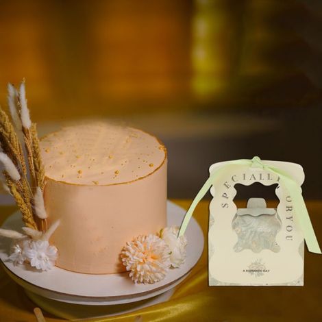 Coffret cadeau gastronomie Coffrets cadeaux à motif floral avec ruban 10 x 6,5 x 6 cm Vert 20Pcs (1/5)