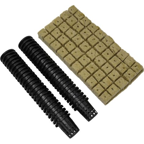 50 kits de démarrage cubes avec paniers culture pour le jardinage, propagation hors sol vertical (1/5)