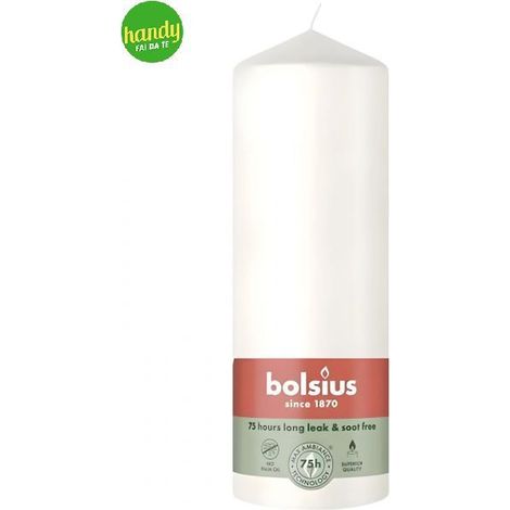 Candela Bolsius Pillar 200/68 C.White