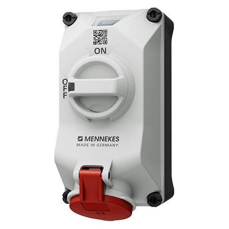 Mennekes 5611506G Toma de pared trifásica 16A 400V IP44