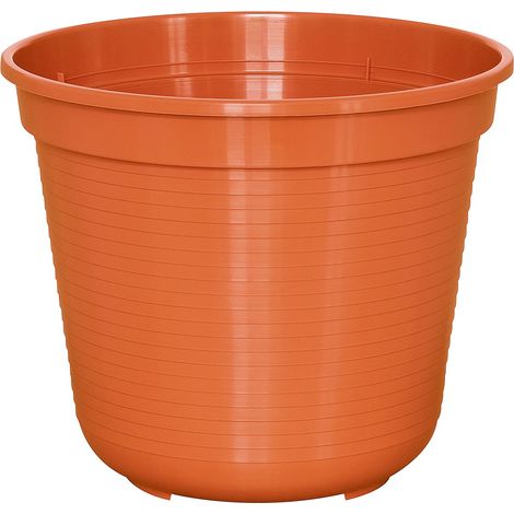 Geli – Pot de fleurs STANDARD – Terracotta, plastique PP, Ø 26 cm, 6,5 l