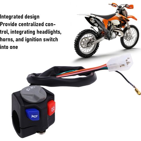 Multifunktions-Motorradbedienhebel links 7811-107-0000 für Licht und Hupe – Kompatibel mit EC, EXC, XC-W, Husaberg (1/5)