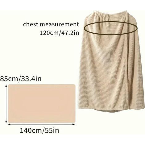 Serviette de bain portable (1 pièce) à séchage rapide et douce, moderne et facile d'entretien (85 x 140 cm). (1/5)