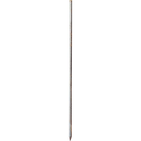 Cordon fer L.1000mm D.20mm rond acier avec chanfrein et pointe carrée (par 10)