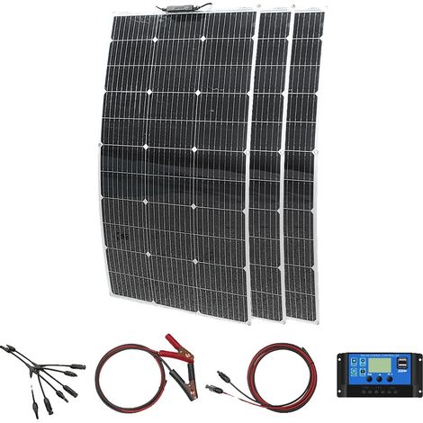 Panneau Solaire, Design Flexible, Haute Efficacité, Kit de panneau solaire 300w (1/2)