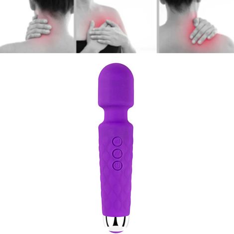 Massageur Vibrant Rechargeable 20 Modes Silencieux pour Femme - Violet Imperméable (1/5)