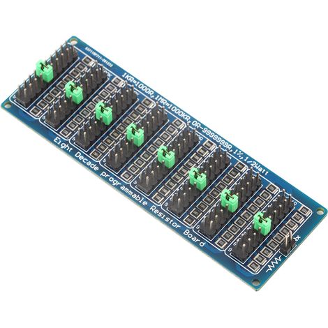 Carte de résistance programmable 0,1R – 9999999R, composant électronique de précision à 8 sections (1/5)