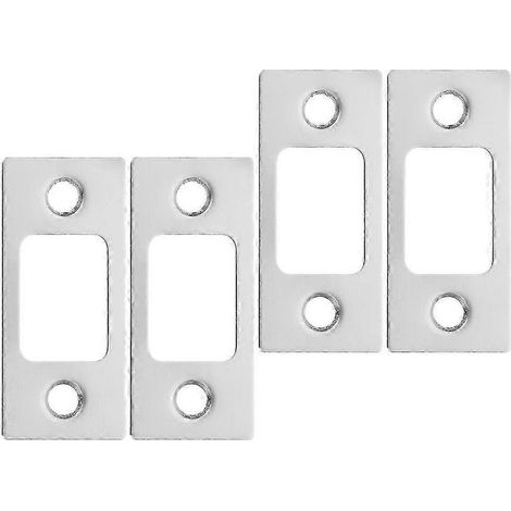 Piastra serratura della porta di metallo, rifiuti, sicurezza brace per la casa, set di 4 (1/5)