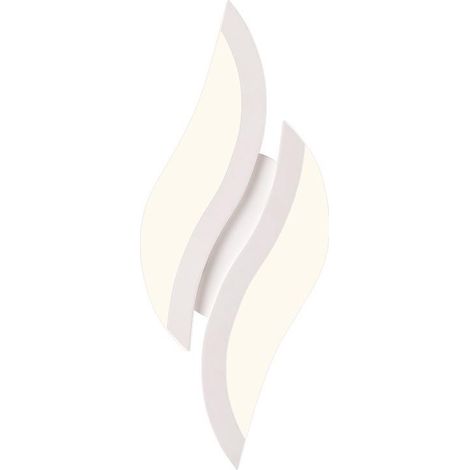 Applique Murale Intérieure, Applique LED Murale 10W, 6500K Blanc Froid, Lampe de Chevet Murale Blanc Feuille, Appliques Moderne Acrylique pour Chambre, Salon, Couloir, Escalier [Classe énergétique E] (1/5)