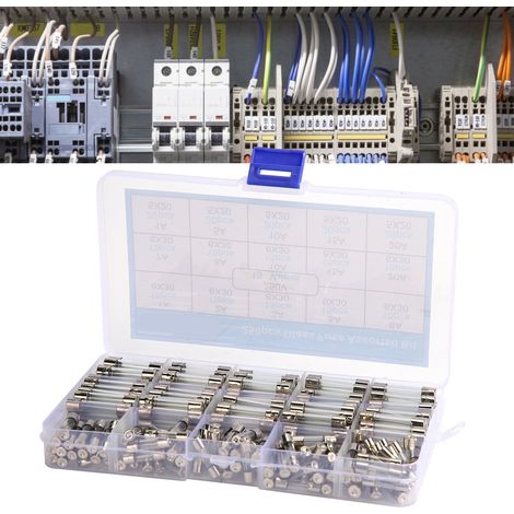 Sicherungskasten mit 250 Teilen, Verpackung 1-20 A 250 V, 6 x 30/5 x 20 mm (1/5)