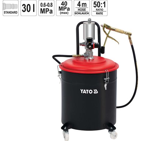 Presse à graisse pneumatique 30L pour graisse en vrac, presse à graisse (1/3)