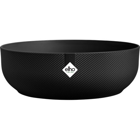 Elho Jazz Bowl 28 - Noir - L 28 x B 27.5 x H 9 cm - intérieur - 100% recyclé (1/3)