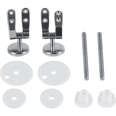 2 Pcs Charnières d'Abattant WC de Salle de Bain Fixations Remplacement WC Siège Charnière WC Fixations Pièces Détachées WC Pour Réparation Abattant. (1/5)