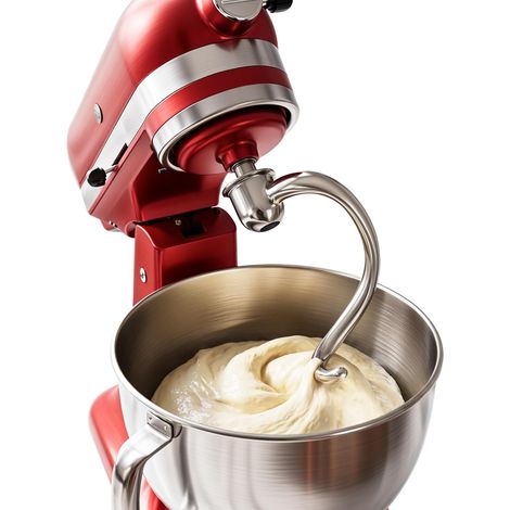 ® Crochet Pétrisseur en Spirale en 304 Acier Inoxydable, Compatible avec Robot Pâtissier 4,3L et 4,8L à Tête Inclinable, pour Pâte à Pain, Pizza et Brioche (1/5)