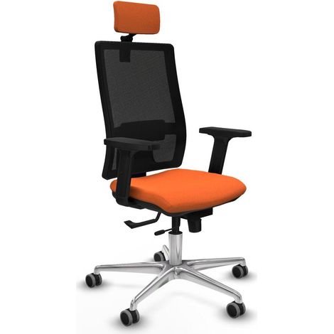 piqueras-y-crespo Horna chaise de bureau orange ergonomique