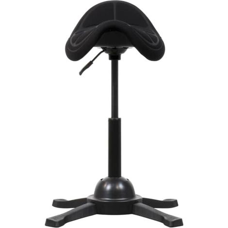STIER Tabouret de selle avec siège creux hauteur d'assise 480-660 mm noir (1/4)