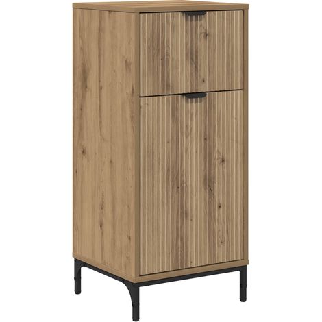 Maison Exclusive - Badezimmerschrank mit Speicher Artisan-Eiche 3 (1/5)