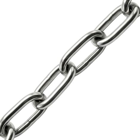 Chaîne Acier Inoxydable V4A 2mm Résistante Eau de Mer pour Pluie Fleur Barrière Décoration (1/5)