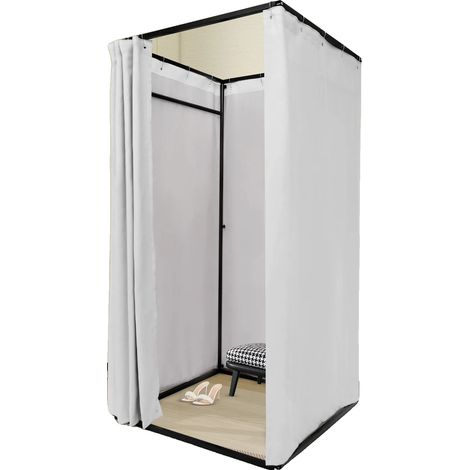 Camerino, design portatile, struttura autoportante, grigio (1/2)