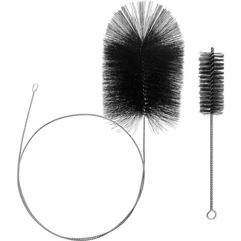2 Pièces Kit Ramonage Poele Granulés, Kit Nettoyage Gaine Vmc Souple pour Jardin Extérieur et Maison (1/5)