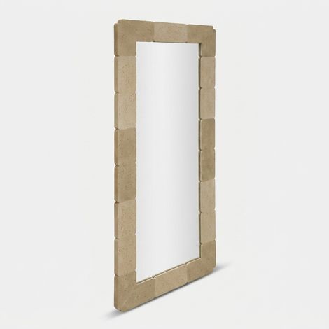 Specchio da parete rettangolare effetto pietra 70x160 Natural Style (1/5)
