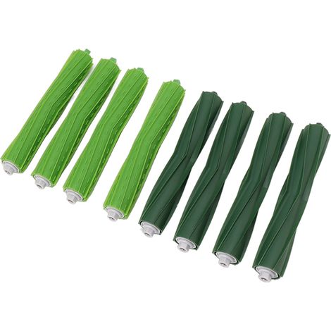 4 Sets Brosse de Remplacement pour Robot Aspirateur Roomba J7 I7 I3 I4 I6 I8 I8 Plus E5 E6 E7 - Kit Balais Principaux en Caoutchouc avec Extracteur de Poussière (1/5)
