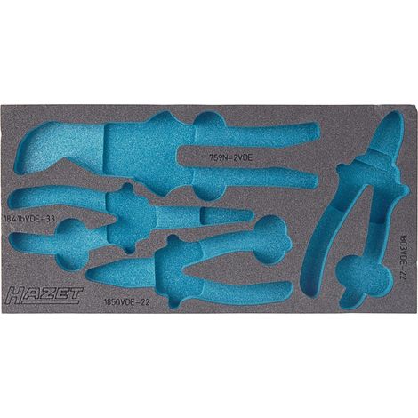 Garniture en mousse souple bimatière 163-226L HAZET (1/2)