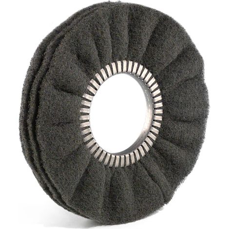 Disco Ventilato Non Tessuto D.300xF.80 Grana Carburo di Silicio Fine 4 falde