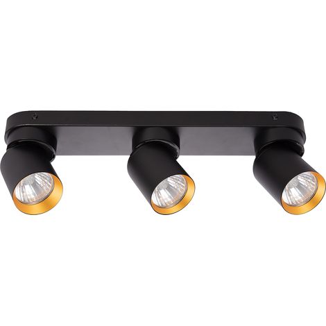 Lampada da soffitto Andy 3xGU10 Nero + Oro (1/5)