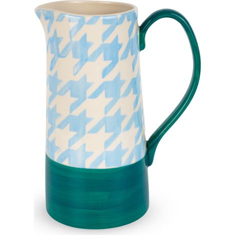 Caraffa in stoneware 1,3L Azzurro Pied de Poule
