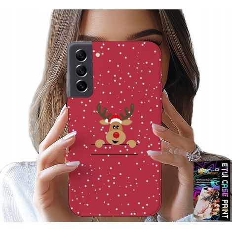 Custodia per Samsung Galaxy S22 Plus - Babbo Natale renne + vetro (1/5)
