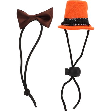 Ensemble chapeau et nœud papillon pour cochon d'Inde, hamster, rat, cochon d'Inde, lézard