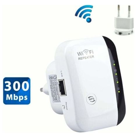 WiFi Amplifier, 2.4G Wireless Internet Amplifier for Home, 300 Mbps Super Boost WiFi Range Extender, WLAN Signal Amplifier Repeater, Easy Setup and Coverage, TRIM