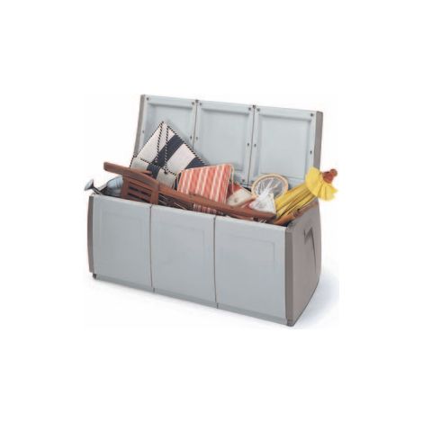 Cassapanca In  Resina Terry Box 140 Grigio Tortora 140x54x57hPortatutto (1/6)