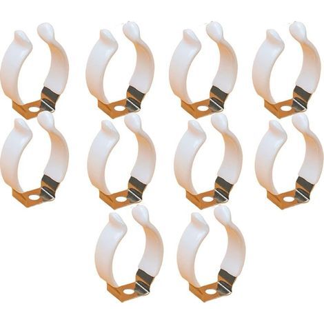 U Tube Pince, 10 Pièce Acier Inoxydable U Tube Pince, Collier Serrage, Acier Inoxydable Collier de Serrag, Peut Etre Utilisé pour Renforcer les Outils et Les Tuyaux pour Eviter L'affaissement (1/5)