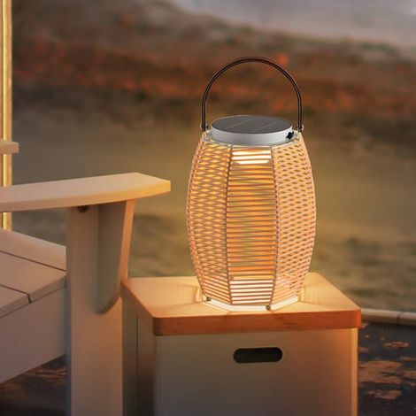 Lampes solaires LED, éclairage d'ambiance pour terrasse, lampadaires, lampes solaires portables d'extérieur, lampes de camping, lampes de jardin (1/5)