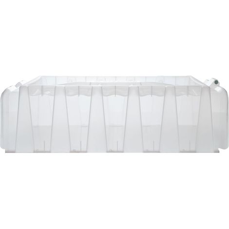 Garantia – Tunnel de culture SUNNY 3,5m – Structure en plastique robuste – Système de ventilation intégré – Gouttières pour collecte d'eau