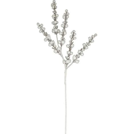 Paris Prix - Branche De Boules souffle Polaire 50cm Blanc