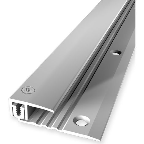 PROVISTON Ausgleichsprofil Parkettprofil Breite: 22 mm Höhenausgleich: 6.5 - 16 mm Länge: 1000 mm Aluminiumprofil Silber 1 Stück (1/5)