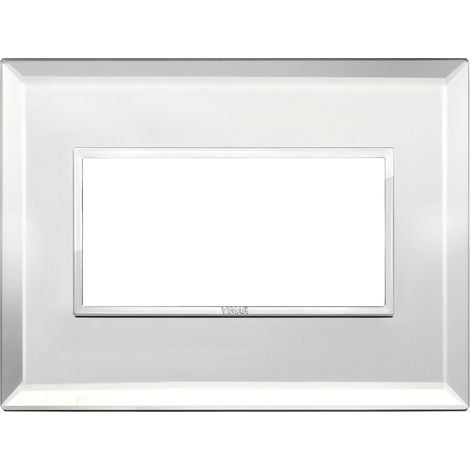 Placca 4M argento ghiaccio Vimar Eikon Evo 21654.72