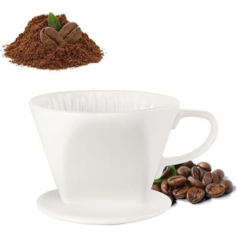 Stück Porzellan-Kaffeefilter, Größe 2 (102
