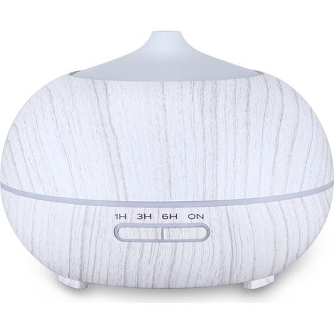 1 Diffuseur, ultrasonique, bois, télécommande Bluetooth, 550ml, minuterie, maison, bureau (1/5)