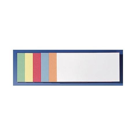 Moderationskarte 20,5 x 9,5 cm (B x H) 130g/m Altpapier 100 % recycelt farbig sortiert 300 St./Pack. (1/4)